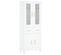 vidaXL Aparador Alto Madera contrachapada Blanco 69,5x34x180 cm