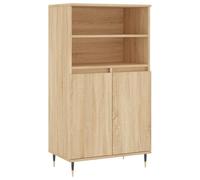 vidaXL Aparador Alto Madera contrachapada Color Roble 60x36x110 cm