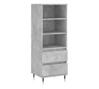 Vidaxl aparador alto madera contrachapada gris hormigón 40x36x110 cm