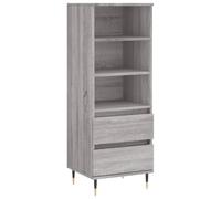 vidaXL Aparador Alto Madera contrachapada Gris Sonoma 40x36x110 cm