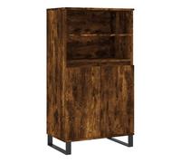 Vidaxl aparador alto madera contrachapada roble ahumado 60x36x110 cm