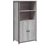 vidaXL Aparador Alto Madera contrachapada Sonoma Gris 62x36x121,5 cm