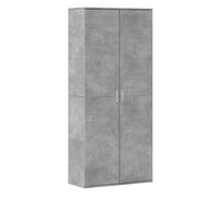 Vidaxl aparador alto madera de ingeniería gris hormigón 80x35x180 cm