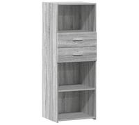 vidaXL Aparador Alto Madera de ingeniería Gris Sonoma 45x42,5x124 cm, aparador Alto, alacena, Armario Auxiliar, Armario, Armario de almacenaje