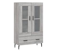 vidaXL Aparador Alto Madera de ingeniería Gris Sonoma 69,5x31x115 cm