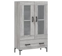 vidaXL Aparador Alto Madera de ingeniería Gris Sonoma 69,5x31x115 cm