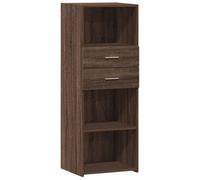 vidaXL Aparador Alto Madera de ingeniería marrón Roble 45x42,5x124 cm, aparador Alto, alacena, Armario Auxiliar, Armario, Armario de almacenaje