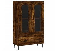 vidaXL Aparador Alto Madera de ingeniería Roble Ahumado 69,5x31x115 cm