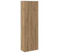 vidaXL Aparador Alto Madera de ingeniería Roble Artisan 60x32x190 cm