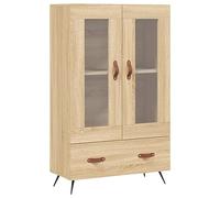 vidaXL Aparador Alto Madera de ingeniería Roble Sonoma 69,5x31x115 cm