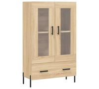 vidaXL Aparador Alto Madera de ingeniería Roble Sonoma 69,5x31x115 cm, alacena, Armario, Armario de almacenaje, aparador, Armario Auxiliar