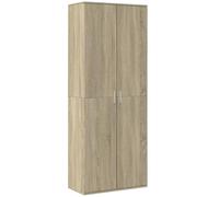 vidaXL Aparador Alto Madera de ingeniería Roble Sonoma 70x35x180 cm, aparador, Armario de Almacenamiento, Mueble Auxiliar, Armario, Armario Auxiliar