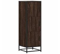 vidaXL Aparador Alto Madera de ingeniería y Metal marrón Roble, aparador Alto, Armario Auxiliar, Armario Alto, aparadores Altos