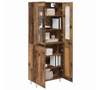 vidaXL Alacena Madera Vieja 69,5 x 34 x 180 cm Madera contrachapada, Salón, aparador Rectangular, Mueble Moderno para Almacenamiento, Sideboard Resistente, Organizador Elegante