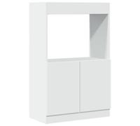 Aparador alto madera ingeniería blanco 63x33x100 cm
