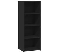 vidaXL Aparador alto Madera de ingeniería Negro 45x41x124 cm