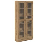 vidaXL Aparador Alto Madera ingeniería Roble Artisan 82,5x30,5x185 cm