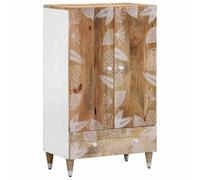vidaXL Aparador Alto Madera Maciza de Mango 60x33,5x100 cm, Armario, aparador, Armario Alto, Mueble Auxiliar, Armario de almacenaje, aparador Alto