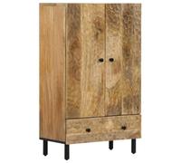 vidaXL Aparador Alto Madera Maciza de Mango 60x33x100 cm