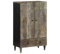 vidaXL Aparador Alto Madera Maciza de Mango 60x33x110 cm
