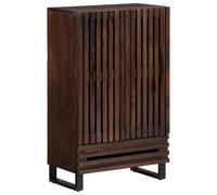 vidaXL Aparador Alto Madera Maciza de Mango marrón 60x34x100 cm, aparador Alto, Armario Auxiliar, aparador de almacenaje, aparadores Altos