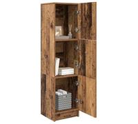 vidaXL Aparador Alto Madera Vieja 31.5 x 32 x 122.5 cm | Montones de espacio para guardar tus cosas, Un look desgastado que aporta un toque rústico,