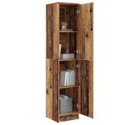 vidaXL Aparador Alto Madera Vieja 35 x 39 x 168 cm | Mucho espacio para guardar tus cosas, El acabado texturizado rústico le da personalidad a cualquier decoración,