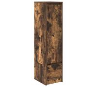 vidaXL Aparador Alto Roble Ahumado 29,5x34x119,5 cm Madera ingeniería