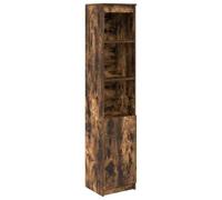 vidaXL Aparador Alto Roble Ahumado 37,5x35x180 cm Madera de ingeniería