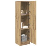 vidaXL Mueble Alto Roble Artisan 31.5 x 32 x 124 cm, Elegante Vitrina de Comedor, maderita Rectangular, Amable y Funcional, con Espacio Amplio para tu hogar.