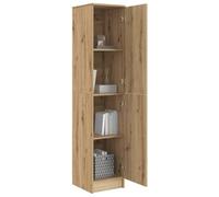 vidaXL Aparador Alto Roble Artesanal 35 x 39 x 168 cm, Moderno, Alto Armario Rectangular, solución Amplia de Almacenamiento, Elegante Mueble para Vivir