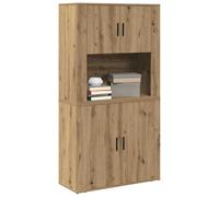 vidaXL Aparador Alto Roble Artesanal 80 x 33 x 150 cm, Aparador Moderno, Mueble Rectangular, solución de Almacenamiento Funcional, gabinete Duradero