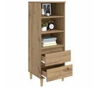 vidaXL Aparador Alto Roble Artisan 40 x 36 x 110 cm