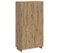 vidaXL Aparador Alto Roble Artisan 79 x 41 x 151 cm