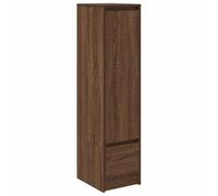 vidaXL Aparador alto Roble – Madera de ingeniería 29,5x34x119,5 cm Marrón