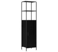 vidaXL Aparador Alto Roble Negro 40 x 33 x 161 cm Madera de ingeniería