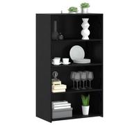 vidaXL Aparador Alto Roble Negro 70 x 41 x 124 cm Madera de ingeniería