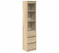 vidaXL Aparador Alto Roble Sonoma 37,5x35x180 cm Madera de ingeniería, Armario, Armario Auxiliar, Armario de almacenaje Alto, Armario de almacenaje