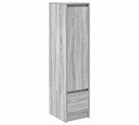 vidaXL Aparador Alto Sonoma Gris 29,5x34x119,5 cm Madera de ingeniería