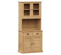vidaXL Aparador Alto Vigo Madera Maciza de Pino 78x40x175 cm, aparador Alto, Armario, Armario de almacenaje, alacena, Armario Auxiliar, Armario Alto