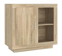 vidaXL Aparador Armario Auxiliar Alacena Mesa Consola Entrada Pasillo Vestíbulo Recibidor Dormitorio Salón Mueble Color Roble Sonoma 80x40x75 cm