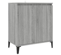 vidaXL Aparador Armario Auxiliar Alacena Mesa Consola Entrada Pasillo Vestíbulo Recibidor Mueble de Madera Contrachapada Gris Sonoma 60x35x70 cm