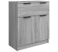vidaXL Aparador Armario Auxiliar Alacena Mesa Consola Entrada Pasillo Vestíbulo Recibidor Mueble de Madera Contrachapada Gris Sonoma 60x30x70 cm