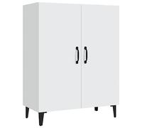 vidaXL Aparador Armario Auxiliar Alacena Mesa Consola Entrada Pasillo Vestíbulo Recibidor Mueble de Madera Contrachapada Blanco 70x34x90 cm