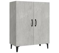 vidaXL Aparador Armario Auxiliar Alacena Mesa Consola Entrada Pasillo Vestíbulo Recibidor Mueble de Madera Contrachapada Gris Hormigón 70x34x90 cm