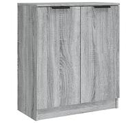 vidaXL Aparador Armario Auxiliar Alacena Mesa Consola Entrada Pasillo Vestíbulo Recibidor Mueble de Madera Contrachapada Gris Sonoma 60x30x70 cm