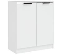 vidaXL Aparador Armario Auxiliar Alacena Mesa Consola Entrada Pasillo Vestíbulo Recibidor Mueble de Madera Contrachapada Blanco 60x30x70 cm