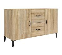 vidaXL Aparador Armario Auxiliar Alacena Mesa Consola Entrada Pasillo Vestíbulo Recibidor Mueble de Madera Contrachapada Roble Sonoma 100x36x60 cm