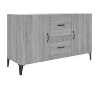vidaXL Aparador Armario Auxiliar Alacena Mesa Consola Entrada Pasillo Vestíbulo Recibidor Mueble de Madera Contrachapada Gris Sonoma 100x36x60 cm