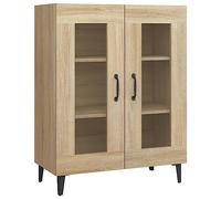 vidaXL Aparador Armario Auxiliar Alacena Mesa Consola Entrada Pasillo Vestíbulo Recibidor Mueble de Madera Contrachapada Roble Sonoma 69,5x34x90 cm